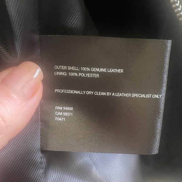 Bernardo Black Leather Jacket - Picture 14 of 14